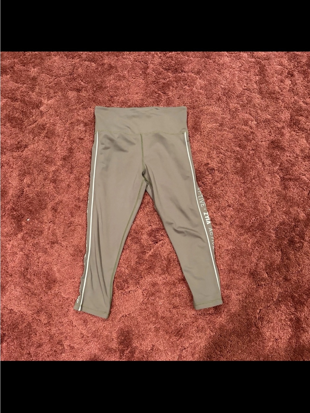 ZYIA Olive Green High-Rise Performance Leggings